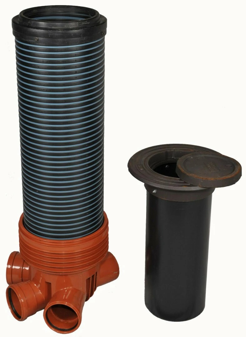 Viemärintarkastuskaivo 400/315-110 mm valurautakannella, teleskooppi (VTK1) - Image 2